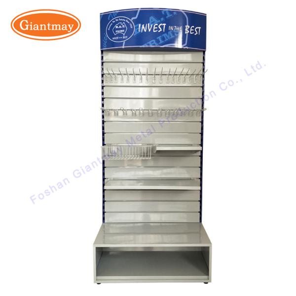 Hot Sale Supermarket Hanging Candy Rack Floor Stand Slatwall Display Gondola