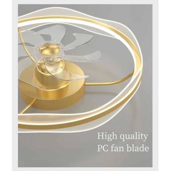 Modern Simple Children'S Room Bedroom Room Ceiling Light Integrated Frequency Conversion Silent Fan Light