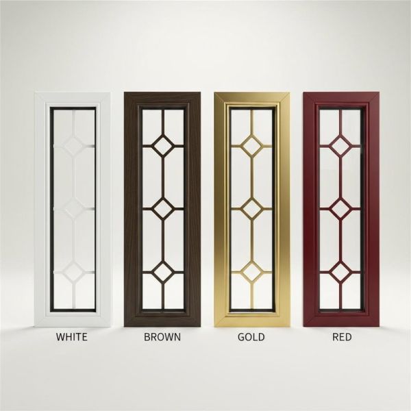 3m Length Plastic Georgian Bar Flower Traditional Double French Aluminum Window