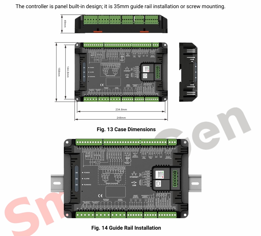 SmartGen HMB9700 Copper ABS Material Generator Parallel Controller Redundant Control Module for China/Henan Genset Parallel