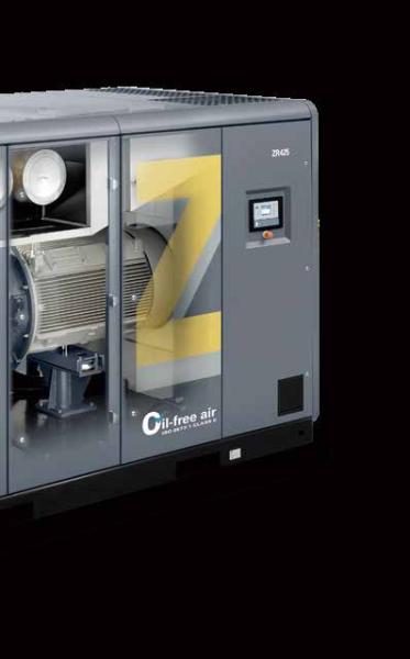 ZT55~750, ZT75~900VSD Oil Free Atlas Screw Air Compressor Aluminum Alloy Material