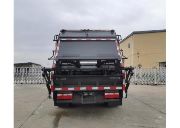 12000KG Diesel Rubbish Compactor Truck With Side And Rear Protection