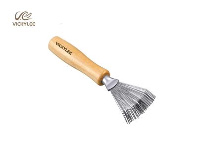 Small Wild Boar Mane 4.5 Inches Wooden Handle Hair Brush