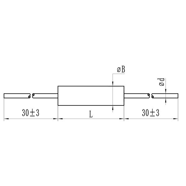 RXM71-1W Wirewound molded fixed resistor