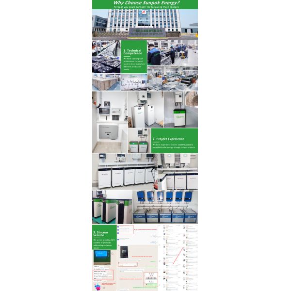SUNPOK New 40kWh 800Ah 51.2V Large Capacity LiFePO4 Battery Lithium LFP Home Storage System BESS Pack Solar Energy
