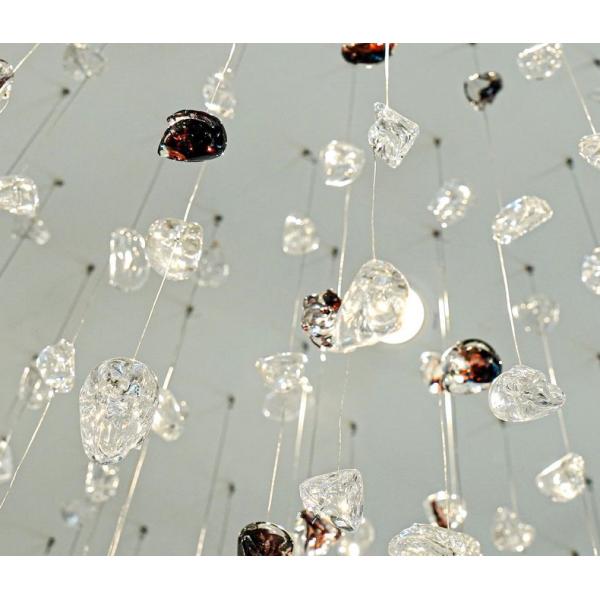 Nordic Style Modern Indoor Decoration Light Villa Mall Staircase Handmade Art Glass Chandelier Customize