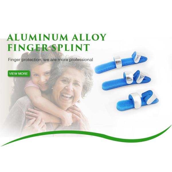 New type aluminium alloy white and blue finger splint manufacturer