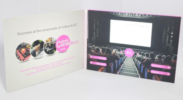 Portrait Landscape 4.3 Inch Video Brochure Card Wedding Invitation Card For Activity