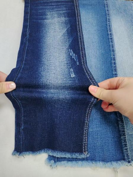 Super-Soft 69%Cotton Warp Slub  Denim Fabric 8.5oz High Stretch For Woman Jeans