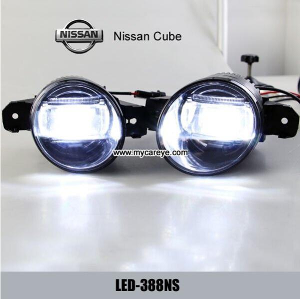 Nissan Cube LED lights car fog lights upgrade DRL daytime running light