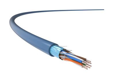 Revestimento de PVC de cobre desencapado do cabo 24AWG do ftp Cat5e de LAN Cable interno