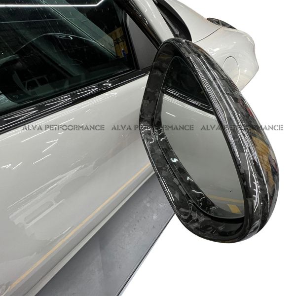Lightweight Forged Carbon Fiber Mirror Covers UV Resistant OEM Replacement Porsche 911 992 2020 Model Collection