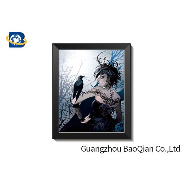 30 X 40 Cm 3D Lenticular Pictures With PS Frame / Custom Lenticular Printing