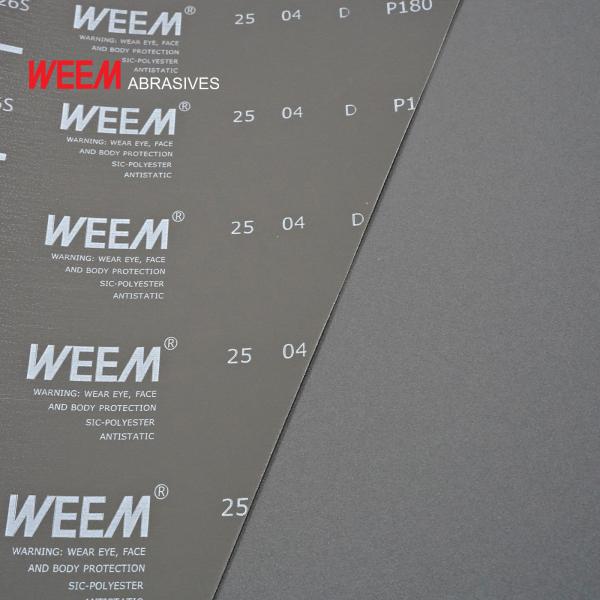 WEEM 1126S SIC Y-CLOTH SANDING BELTS FOR WOOD PANELS, CHIPBOARD & MDF
