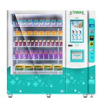 Distributeur automatique combiné de salaire du service QR d'individu de casse-croûte et de publicité de boissons