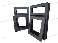 Vente directe d'usine fenêtre coulissante en aluminium de style simple avec profil d'instalation sonore de différentes couleurs
