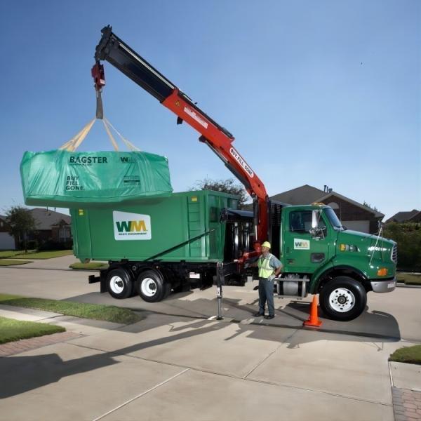 120L Capacity Waste Skip Bags with UV Resistant Custom Printing Available