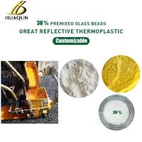 Peinture de marquage de ligne de fusion à chaud réfléchissante personnalisable 30% perle de verre Peinture de marquage de route thermoplastique