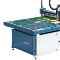 Máquina de corte de padrões de papel CAD com caixa prateada de quadro azul 2-em-1