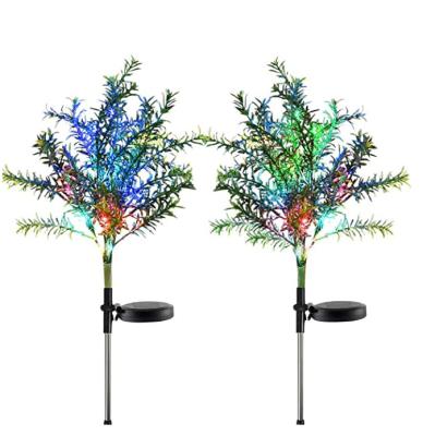 Color Changing 15 Leds 0.12W Solar Garden Tree Lights