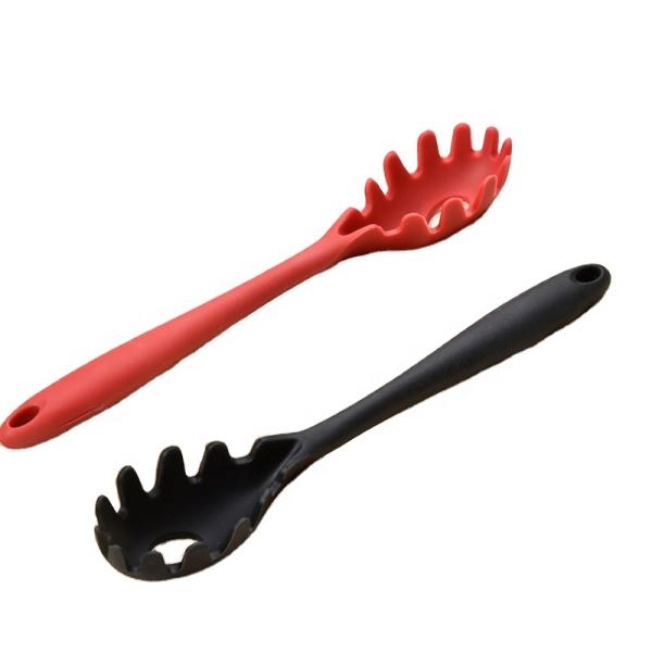 Non-stick Portable Silicone Pasta Spoon for Cooking Eco-friendly Kitchen Utensil