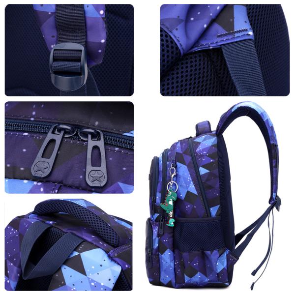 Children Waterproof Side Opening School Backpack For Kids Primary School Student