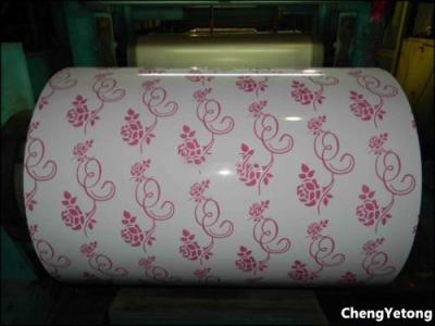Custom Pattern Printing Aluminium Coil Coating , Ceiling Decoration Painted Aluminum Coil