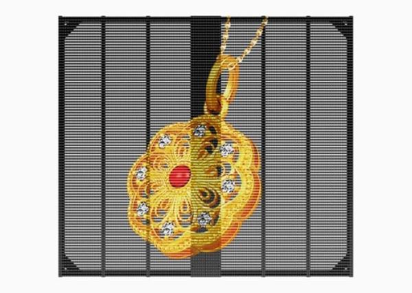P3.9 High Brightness Transparent LED Grille Display Screen for Shop Window & Shopping Mall Digital Signage