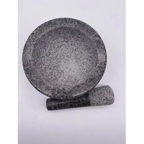 Kitchenware Natural Granite Stone Mortar And Pestle For Herb Spice