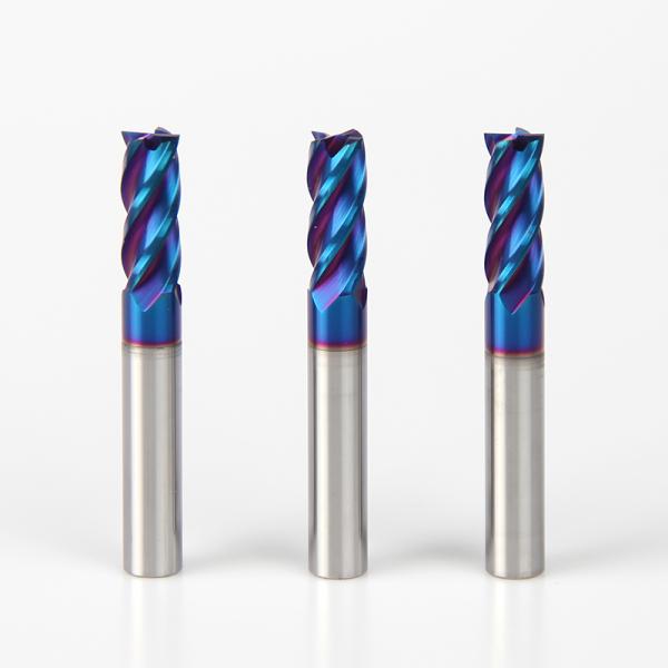 Moinho de extremidade liso 1-20mm do comprimento 50-150mm com as ferramentas do CNC da flauta do revestimento 4