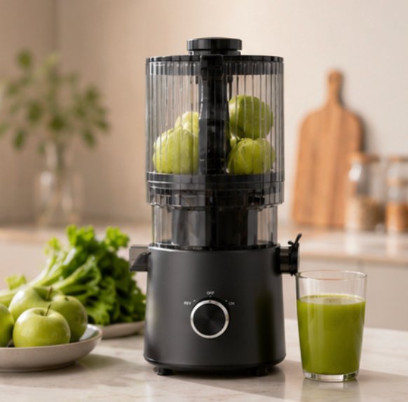 Fresh Smart HJ303 Extra-Wide Slow Masticating Juicer – For the Love of Fresh Juice with 155mm Chute, 2400ml Hopper, 200W Cold Press & Self-Cleaning