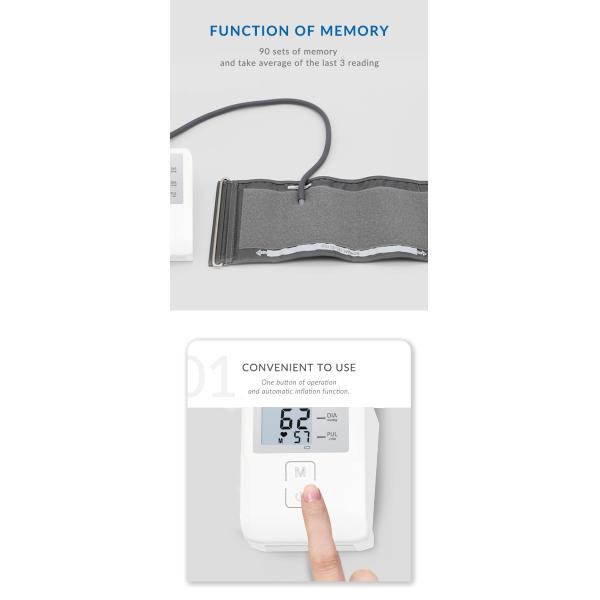 Умным радиотелеграф больницы монитора кровяного давления предплечья BP электронным одобренный CE