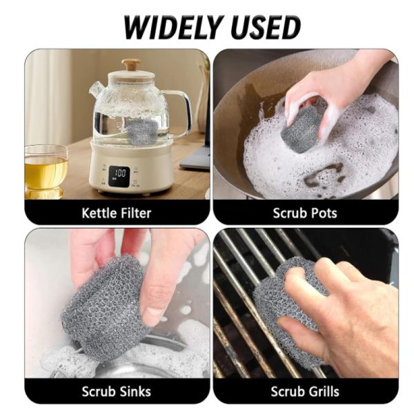 Customized Stainless Steel Knitted Metal Mesh Kettle Limescale Trap