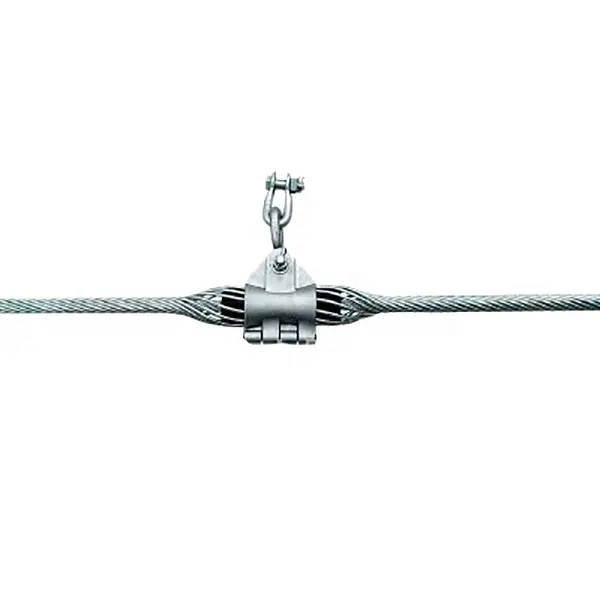 Outdoor Suspension Protection Strain Clamp for ADSS Fiber Optic Cable Tensioner Strapping Steel Pre-twisted
