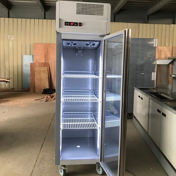 Customized Glass Door Fridge One Door GN650TN Chiller Ecof-friendly Commercial Refrigerator Upright Cabinet