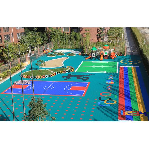 На открытом воздухе блокируя плитки пола полипропилена для теннисного корта баскетбола