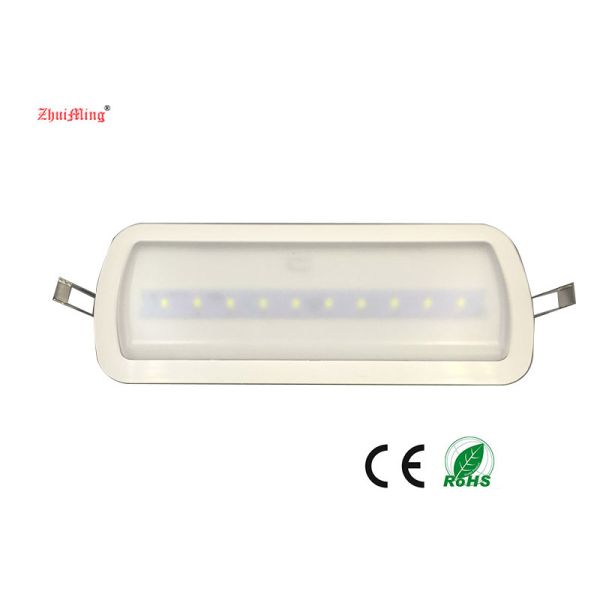 Emergency Rechargeable LED Light Ni-Cd Battery Fire Resistance ABS 3 Hours L119N-B