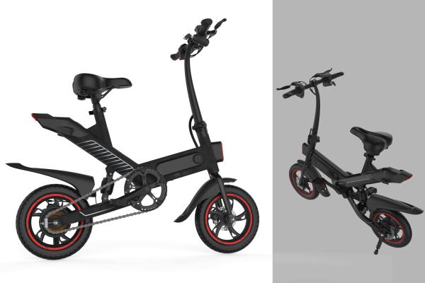 Foldable Long Range Electric Bike , Elegant And Compact Power Assisted Bicycle