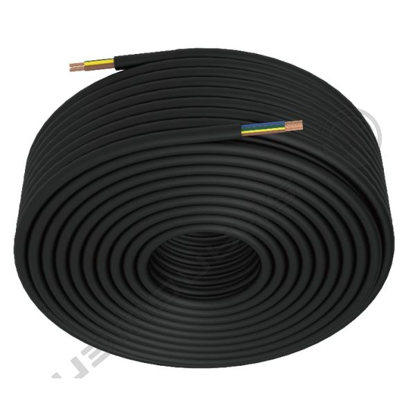 3*2.5mm²  300/500V CCC VDE 3 Core Sheathed Wire Copper Core Cable H05RR-F 2.5 Mm² 3 Core Power Cable H05RR-F Black Rubber Cable