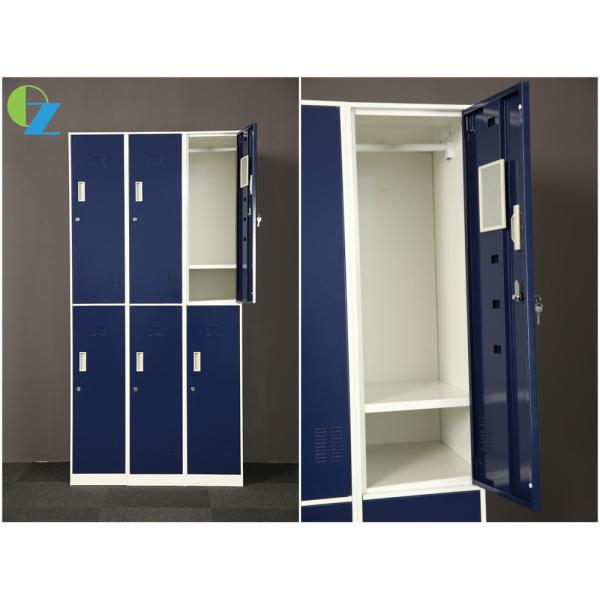 Одежд красочной шкафчик 6 двери стальной с изменением зеркала