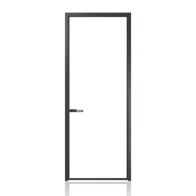 Slim Frame Aluminium Casement Doors Soundproof Interior Decorative