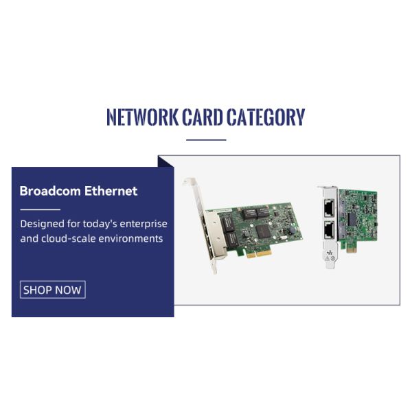 ConnectX-7 100GbE Ethernet Network Card with PCIe 5 Interface and Low Latency 0.8 for AI Cloud Computing HPC