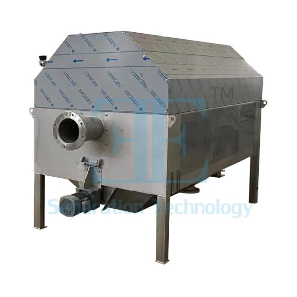 0Écran à tambour rotatif alimenté en interne de 75 kW pour le traitement des eaux usées Poids de 1000 kg