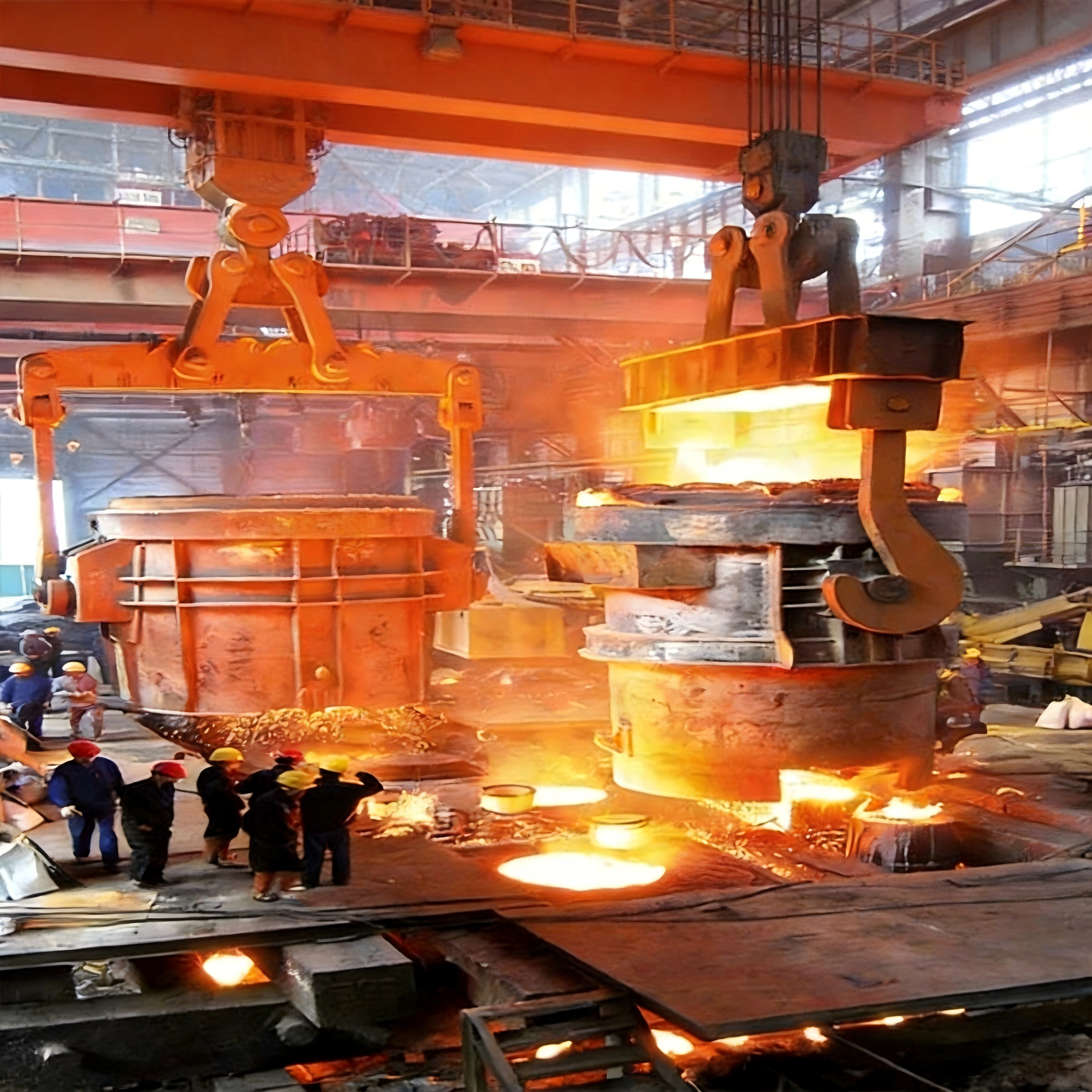 240/80 Ton YZ Foundry Overhead Crane Steel Mill Widely Used 180/50T Casting Overhead Crane