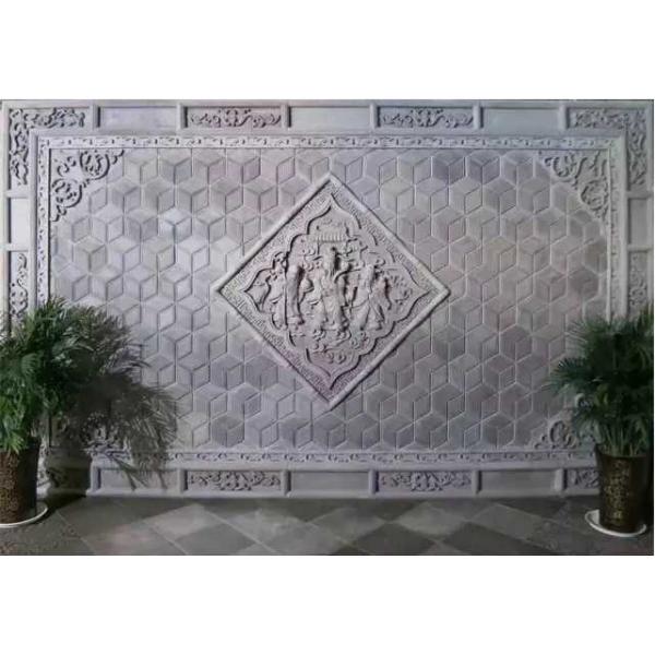 Grey Hexagon Flat Brick Decor Wall Tiles For Hotel Art Exhibition