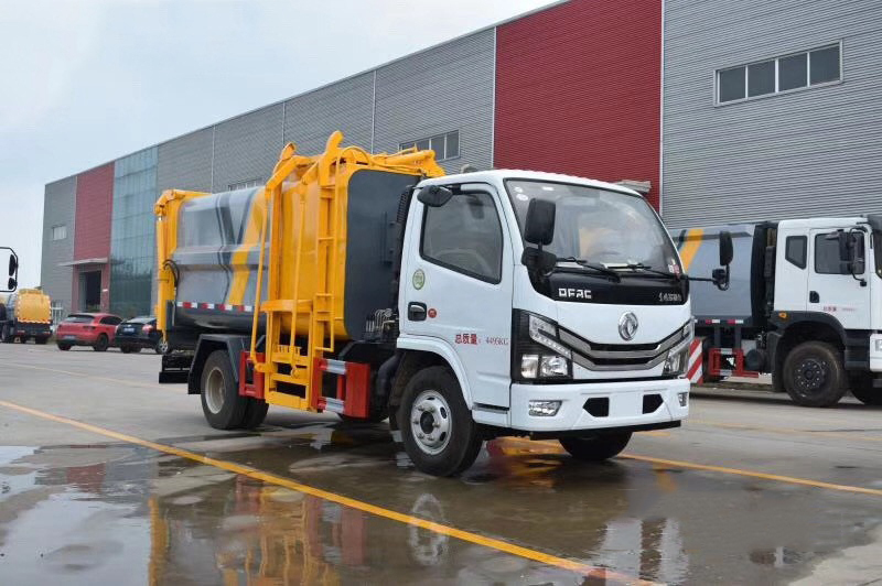 7m³ XDEM Dongfeng Dolika D6 Light-Duty Side-Loader Garbage Compactor Truck