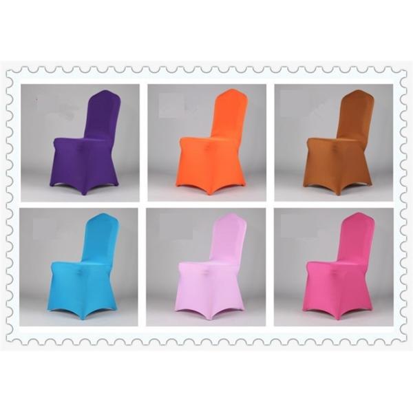 2019 Coloured Universal Spandex Lycra Banquet Chair Cover Stretch Elastic for Wedding Party decoration