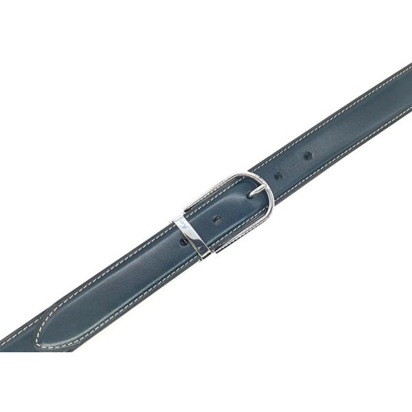 Standard Size Mens Black Leather Dress Belt With Metal Clip Buckle Customized Logo