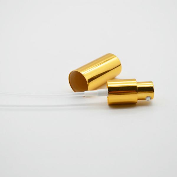 Customized Gold Soap Dispenser Pump Tops , Hand Lotion Pump With Plastic Cap