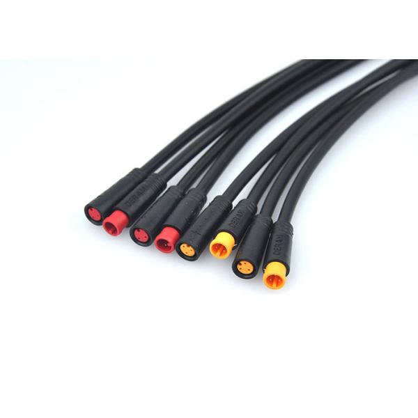 Small Size IP65 Waterproof Electric Bike Connectors M6 Male Female Connector